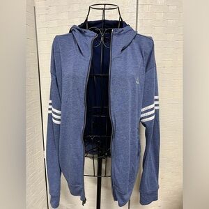 Blue Adidas Zip Up Hoodie